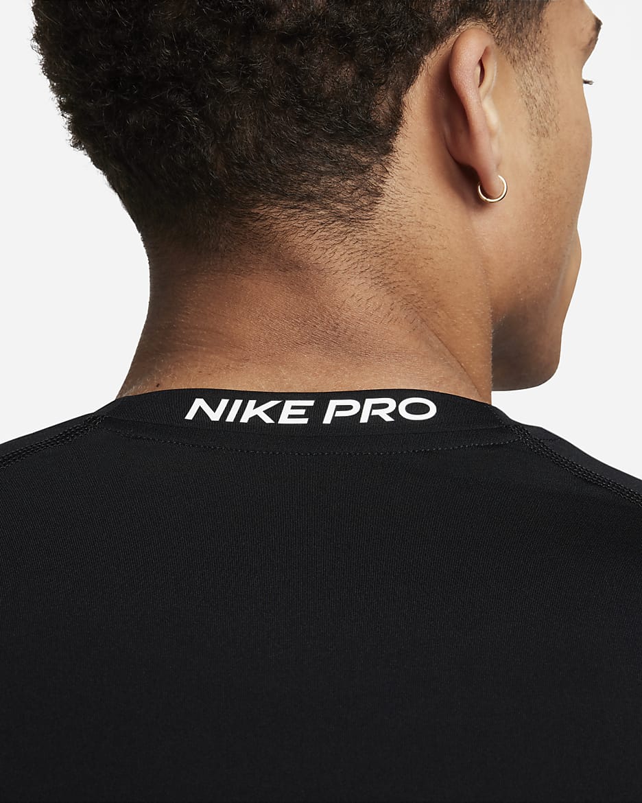 Nike Men s Pro Dri Fit Slim Long Sleeve Fitness Top Black